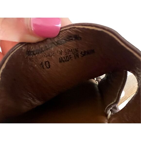 NWT Tommy Bahama Men's Beach Slide Closed Toe Sandals Espresso Brown Premium Lea - Picture 8 of 8